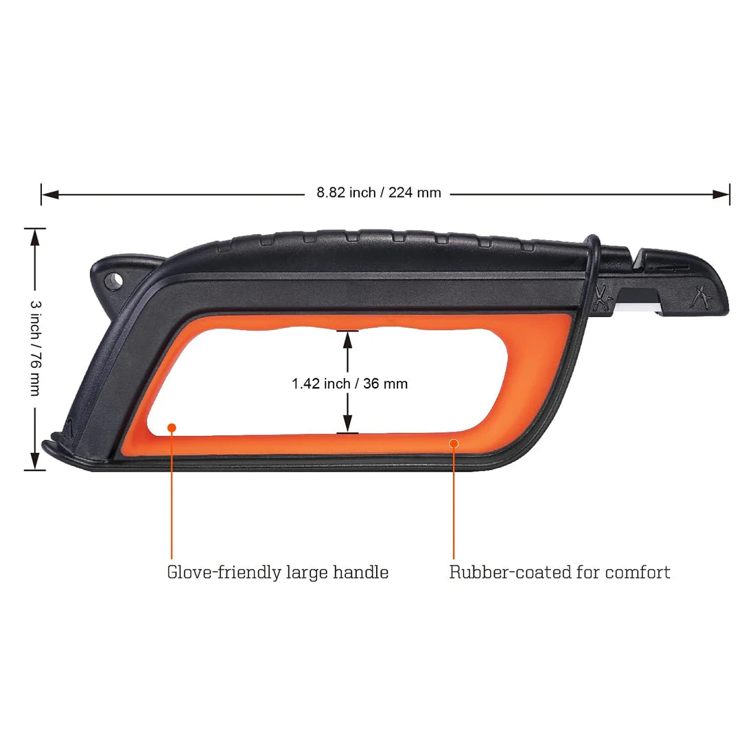 Multi-Function Garden Tool Sharpener