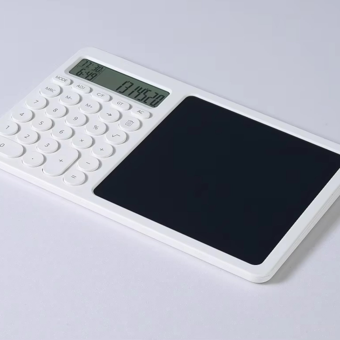 12-Digit Calculator Drawing Board – 2-in-1 LCD Writing Tablet
