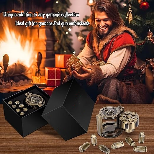 SPINNING REVOLVER DICE SET – Load, Spin, Roll, Repeat
