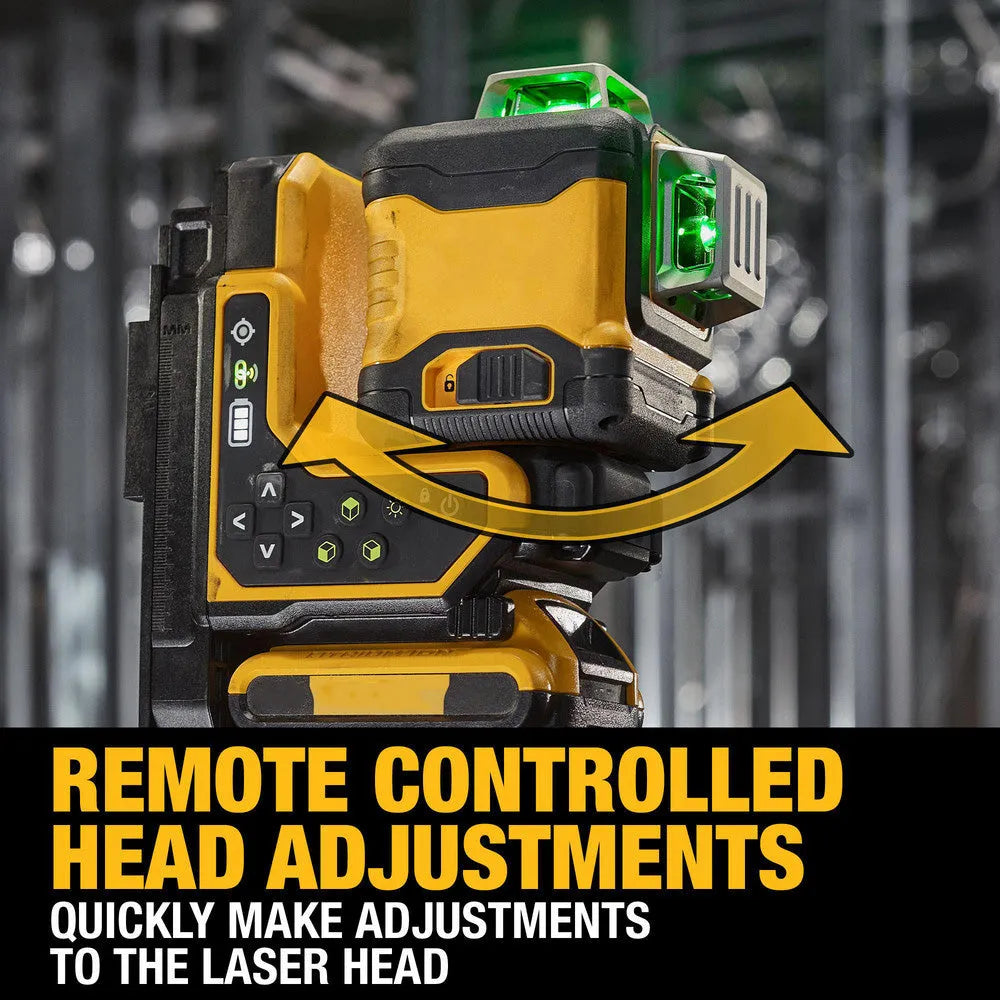 PRECISION ALIGNMENT, HANDS‑FREE – Remote Fine Tuning, 3‑Point Leveling System