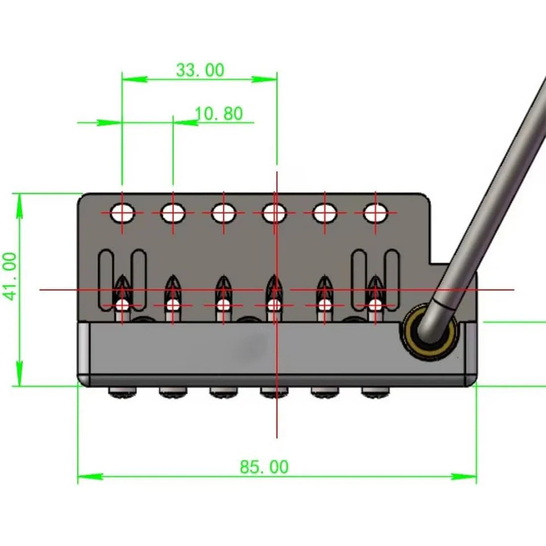 Plug-in guitar tremolo bridge