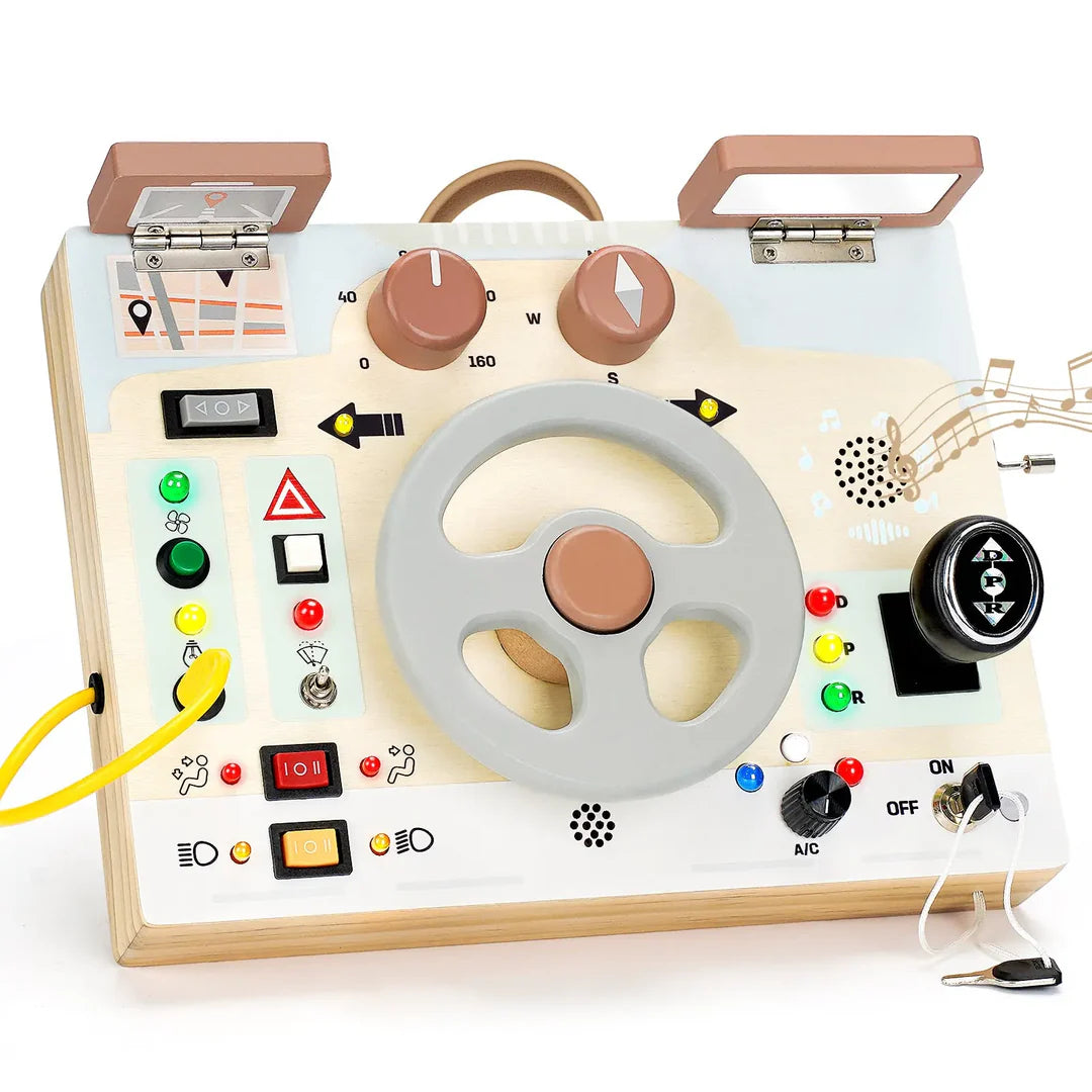Steering Wheel with Lights & Sounds – Interactive Driving Toy for Toddlers, Fun & Engaging