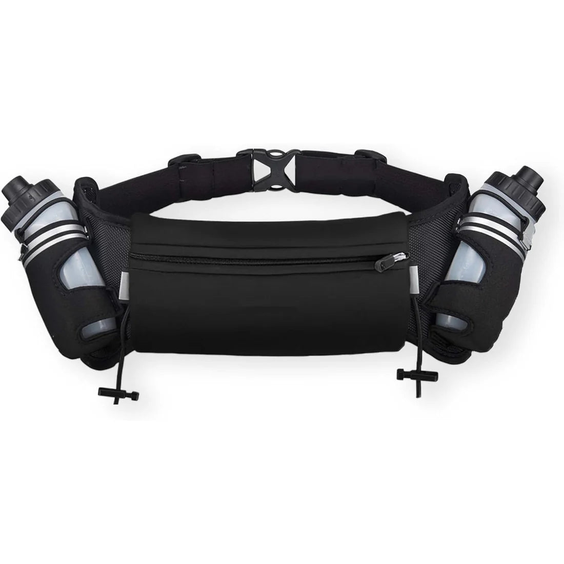 Unisex Running Hydration Belt with Dual Bottles