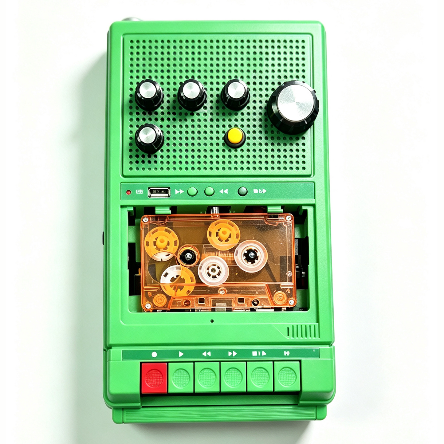 4-Button Variable Speed Cassette Player Instrument Converter