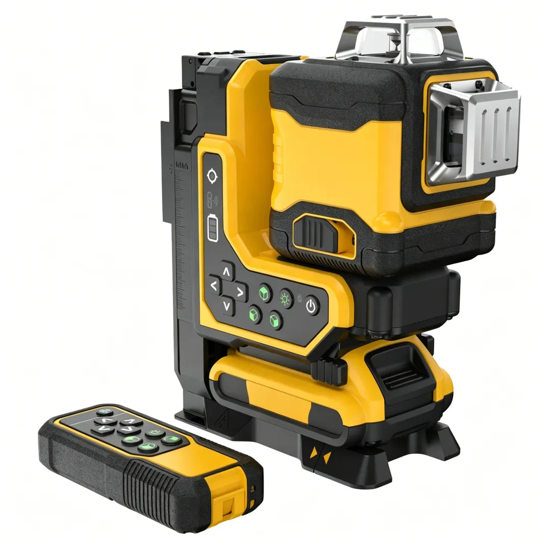 PRECISION ALIGNMENT, HANDS‑FREE – Remote Fine Tuning, 3‑Point Leveling System