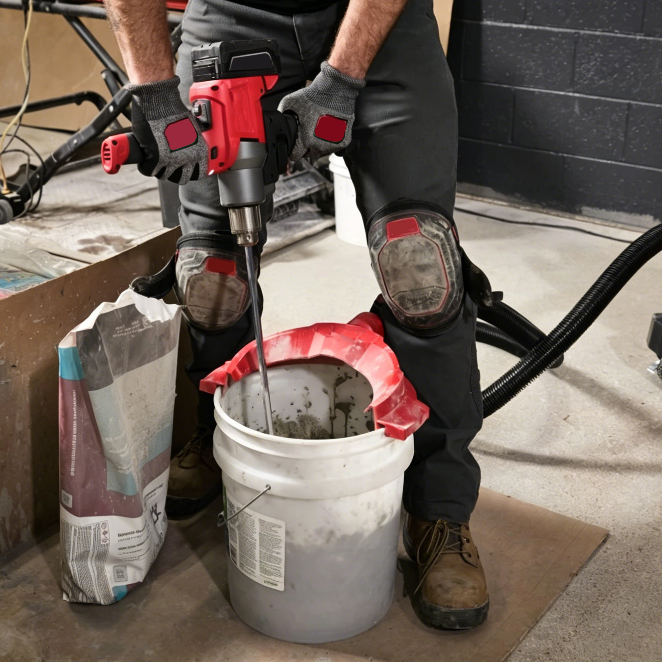 Bucket Lid Dust Collector