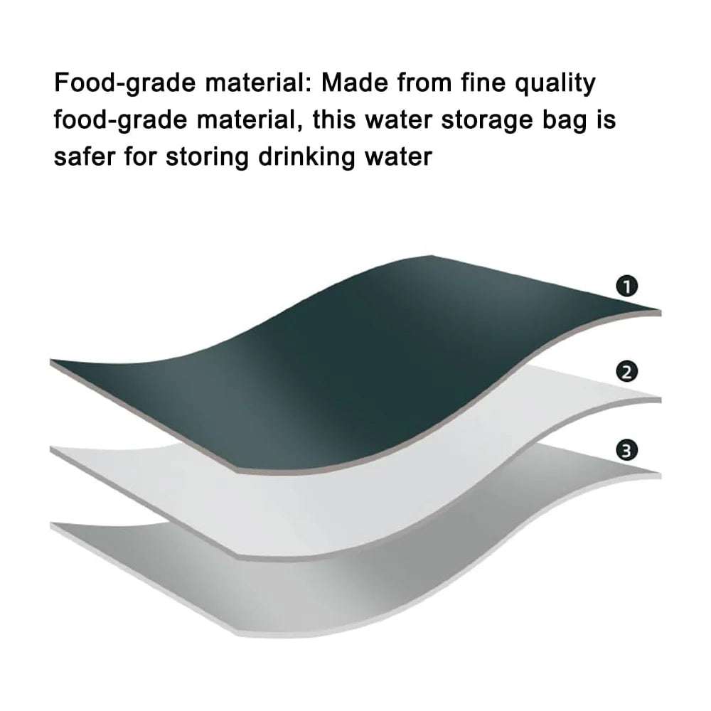 Portable Camping Water Storage Bag with Faucet & Handle