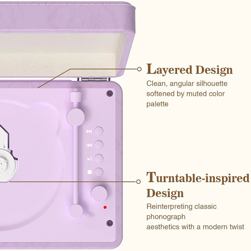 RETRO SUITCASE CD PLAYER – Bluetooth 5.2, 2000mAh Battery, Vintage Style
