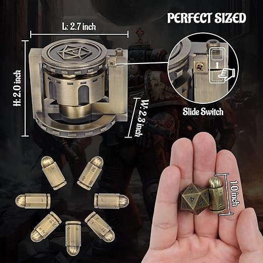 SPINNING REVOLVER DICE SET – Load, Spin, Roll, Repeat
