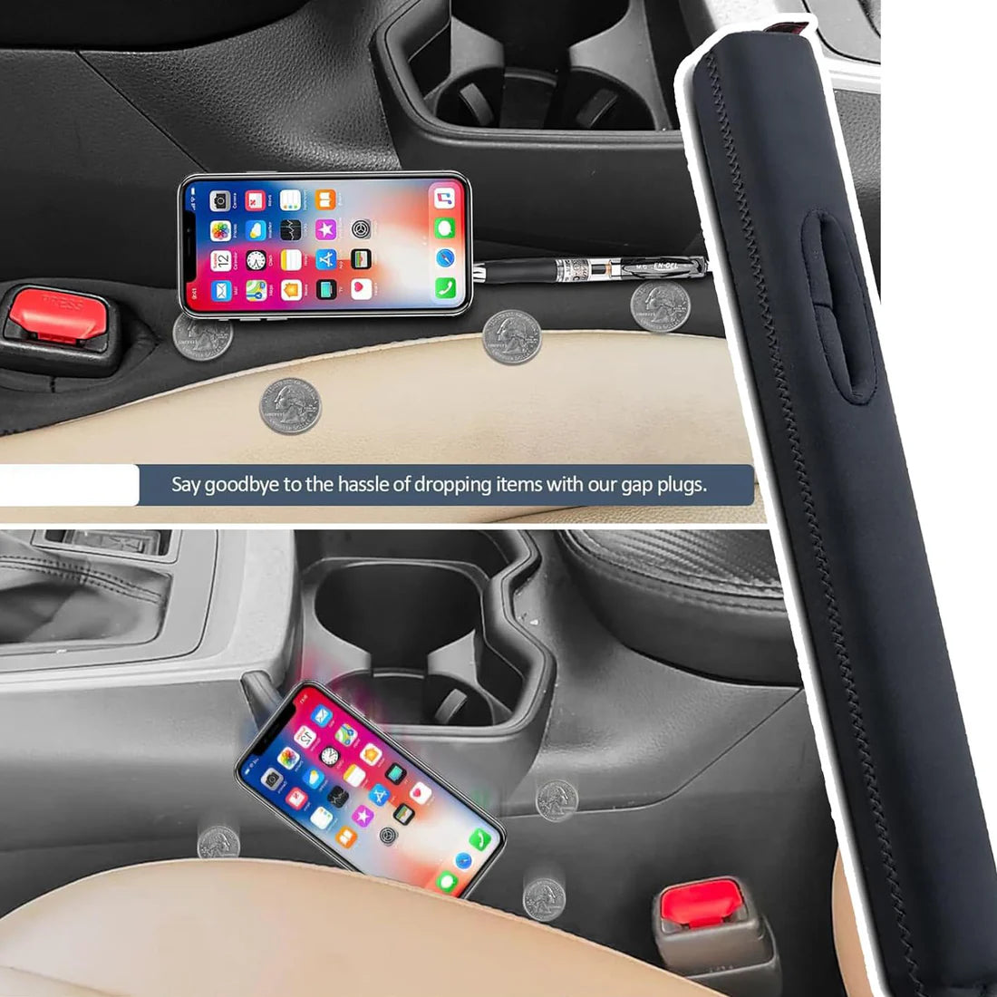 Car Gap Filler Prevent Items from Falling into the Gap | Universal Fit, Durable, Easy to Install