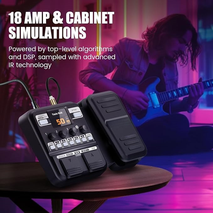 ONE PEDAL TO RULE THEM ALL – 77 Effects, 18 Amps, 50 Presets, Built-in Looper