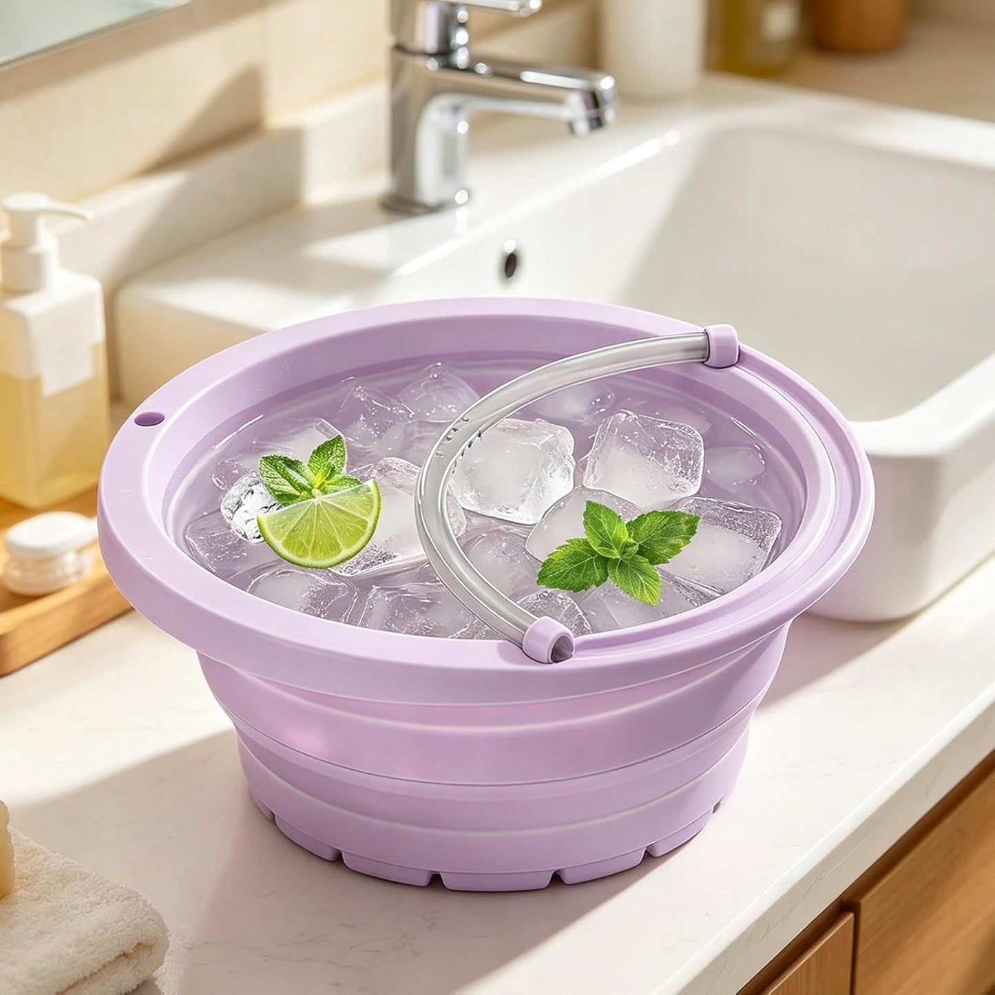 Collapsible Ice Bath for Your Face – Spa‑Cool Skin Anywhere