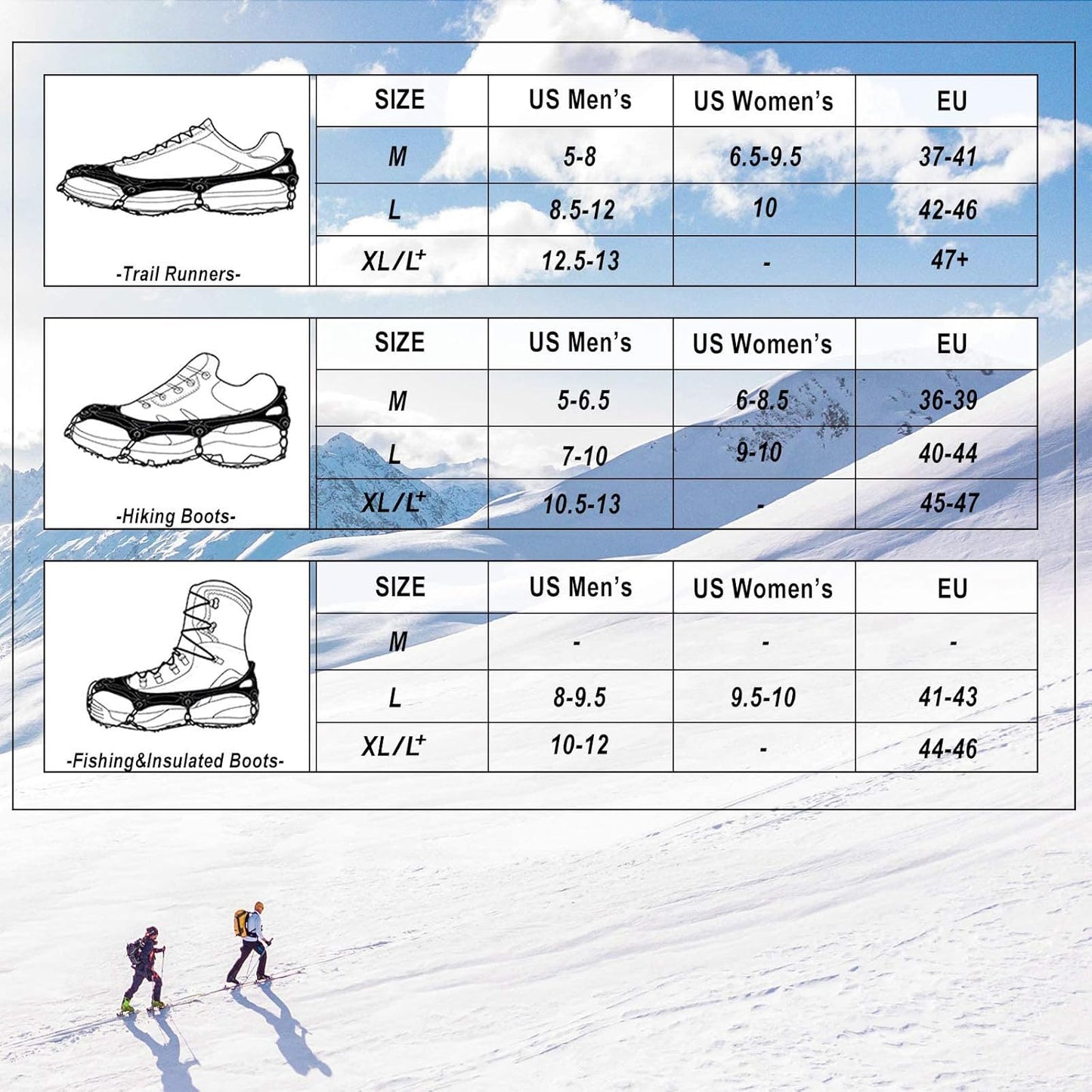 Master the Ice – 19-Spike Arctic Crampons