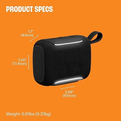POCKET‑SIZED POWERHOUSE – 4.8W, IP68, 10‑Hour Battery, Ambient Light