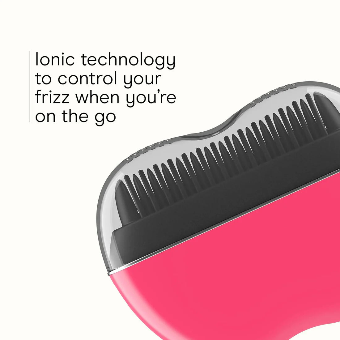 Cordless Heated Brush – Portable Ceramic Ionic Styling Tool