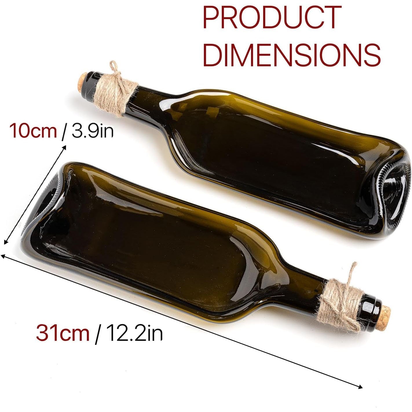 Melted Bottle Shaped Decorative Tray