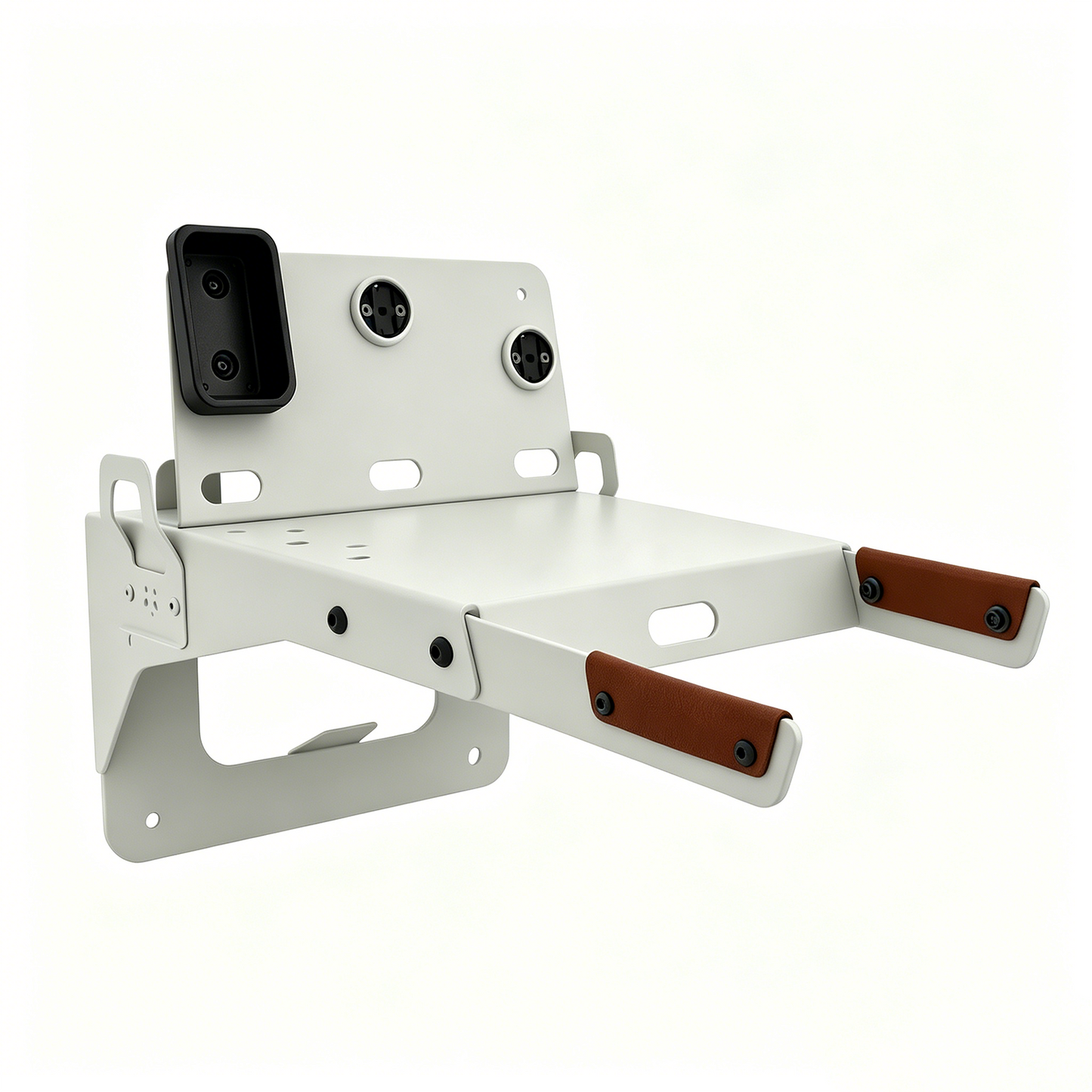 Modular Wall-Mounted Bike Storage Rack with Multi-Gear Organizer