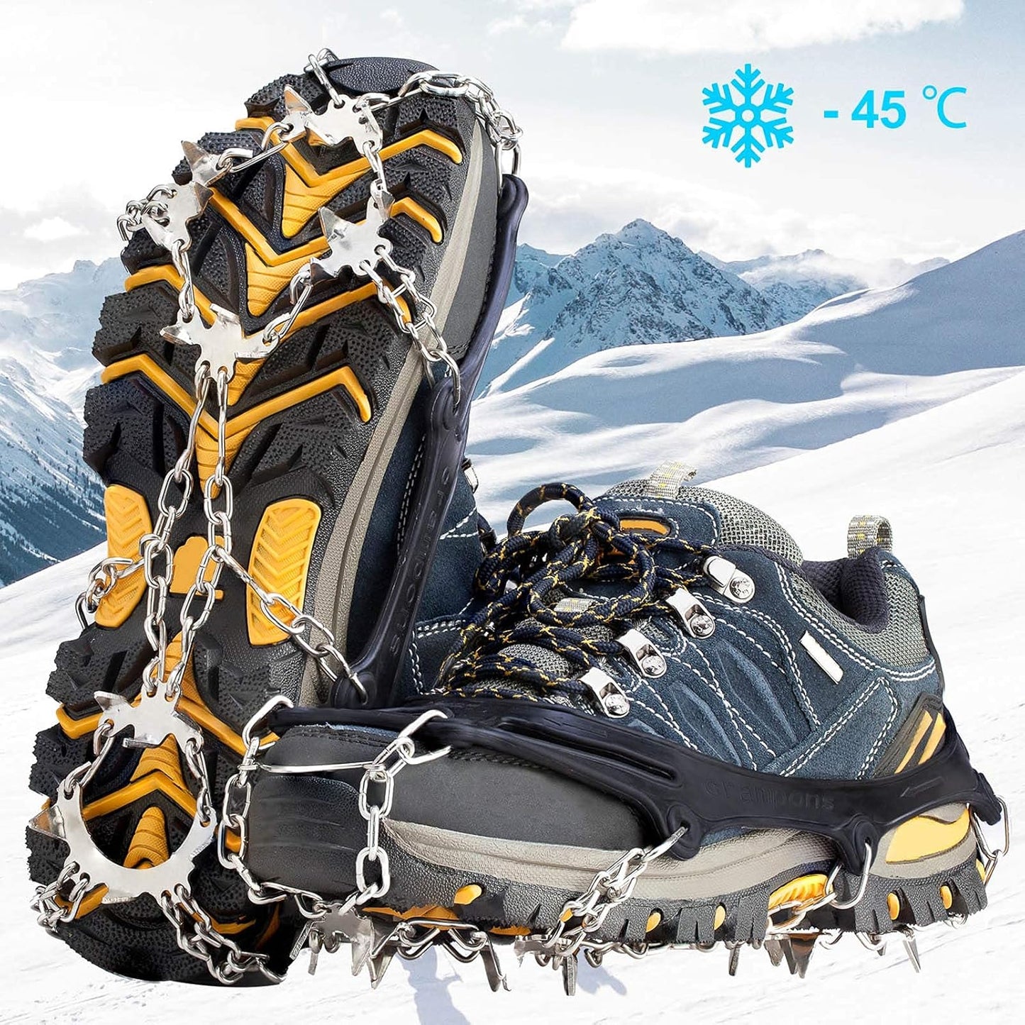 Master the Ice – 19-Spike Arctic Crampons
