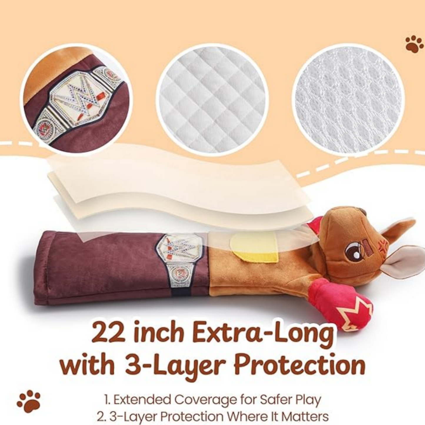 Wrestle, Kick & Play – 22" Cat Puppet Glove with Catnip Pouches & Treat Pocket
