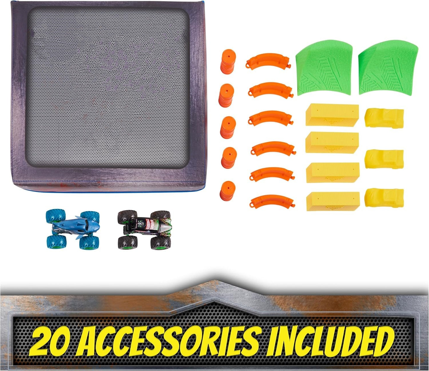 2‑IN‑1 ARENA PLAYSET & STORAGE – Folds from Playmat to Carry Case in Seconds
