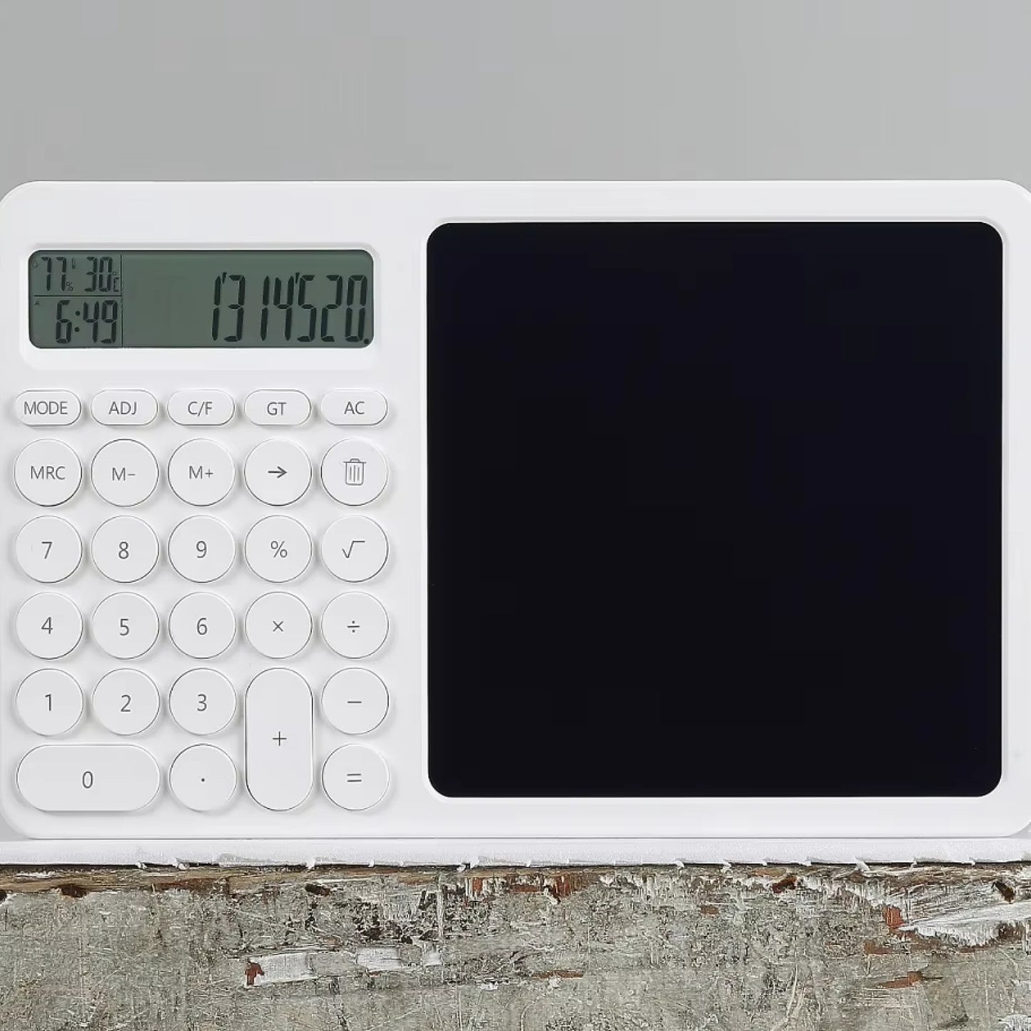12-Digit Calculator Drawing Board – 2-in-1 LCD Writing Tablet