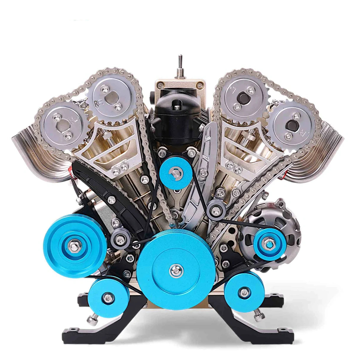 Build a Running V8 Engine – 500+ Pcs Metal Assembly Model Kit