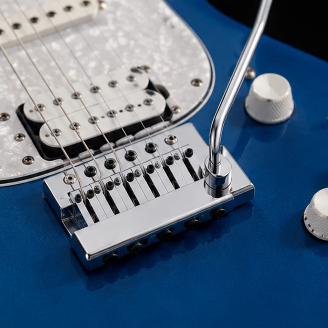 Plug-in guitar tremolo bridge