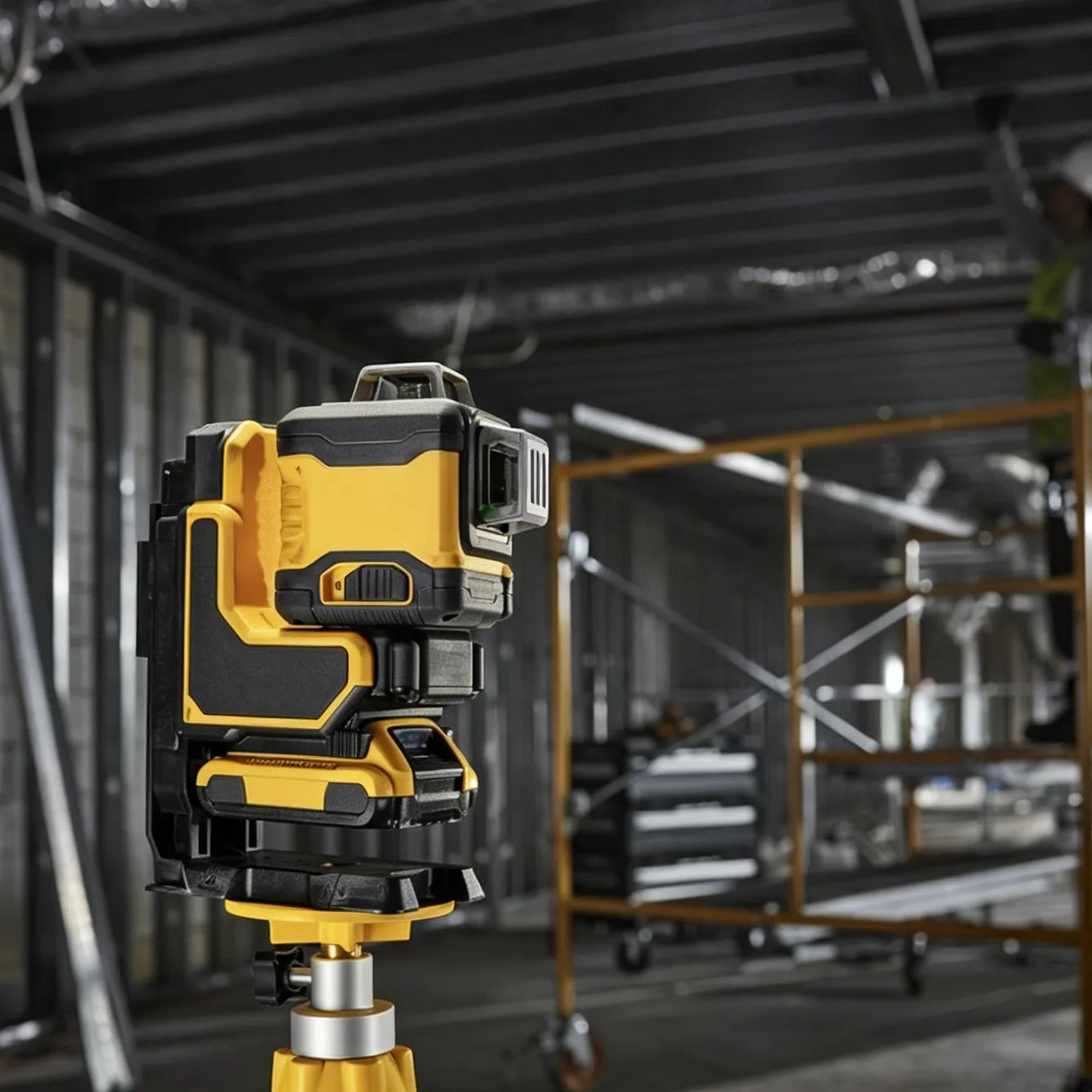 PRECISION ALIGNMENT, HANDS‑FREE – Remote Fine Tuning, 3‑Point Leveling System
