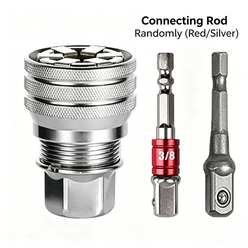 One Socket Grips Any Bolt – Universal Socket Tool for 3/8" Drive Ratchet & Drill