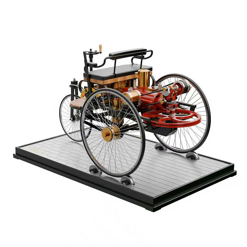 Build a Real Working Retro Car – Full Metal 430+ Pcs 3-Wheel Model Kit