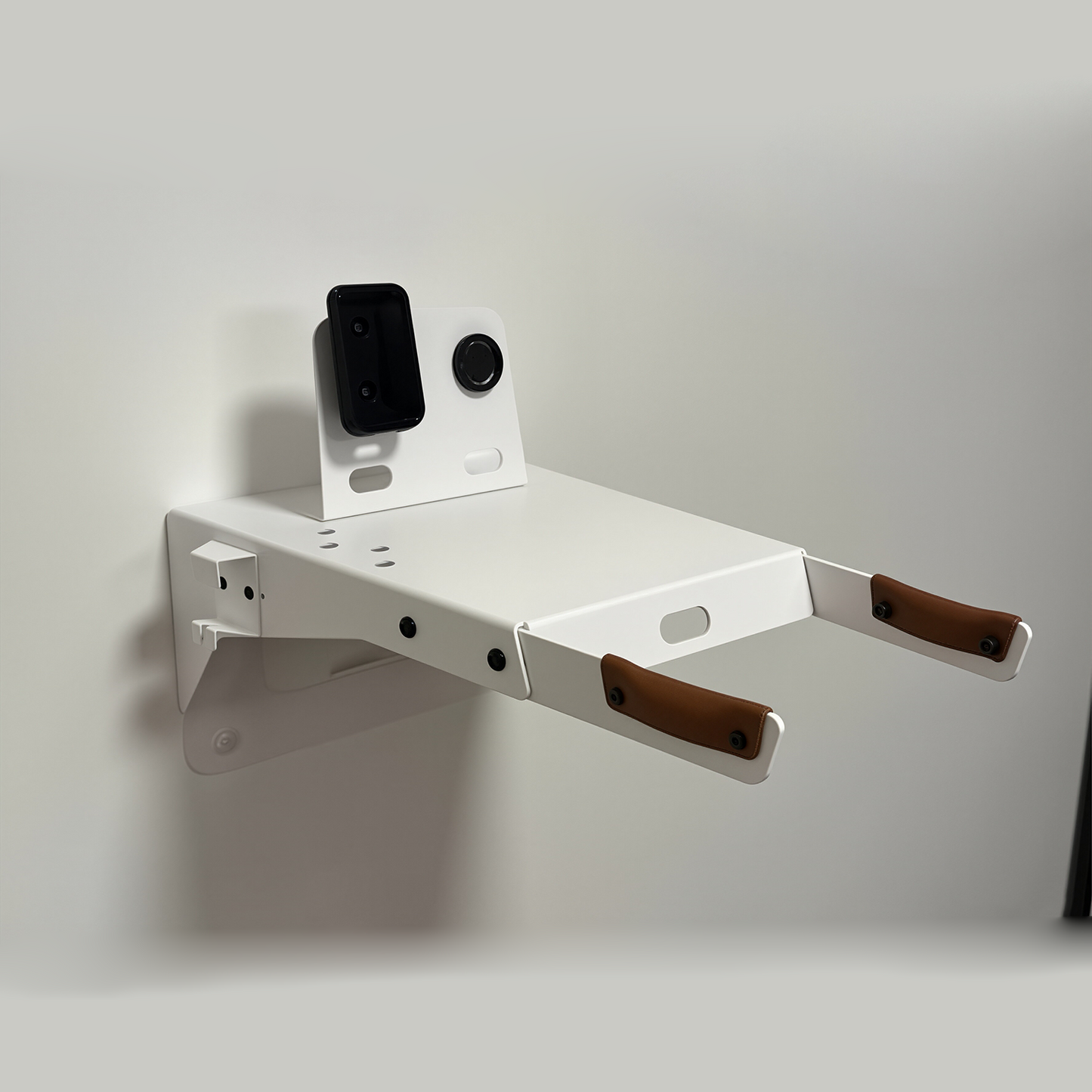 Modular Wall-Mounted Bike Storage Rack with Multi-Gear Organizer