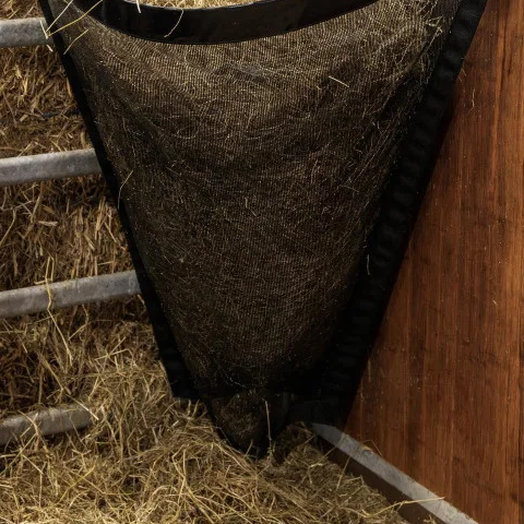 Corner Hay Bag – Durable Slow-Feed Horse Hay Net for Stable Feeding