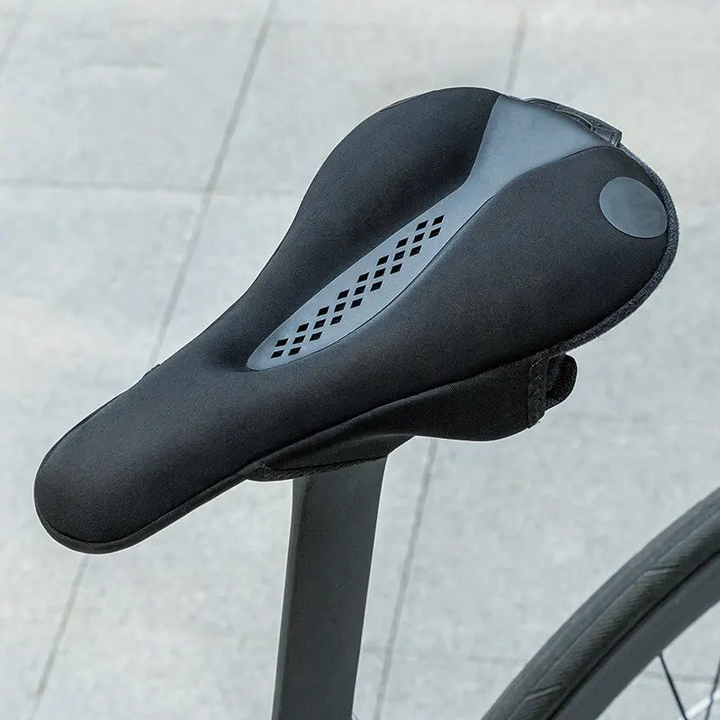 Bike Saddle Cover with LED Taillight – Reflective Seat Cushion