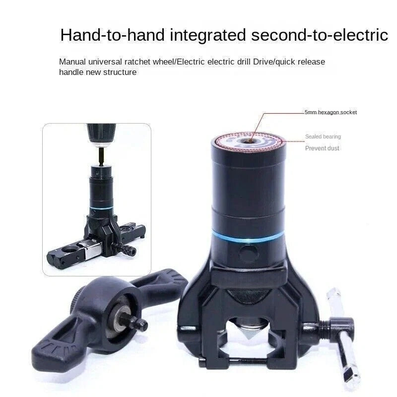 EXPAND COPPER & ALUMINUM TUBES IN SECONDS – Hand Drill Attachment, 6-22mm, Professional Grade