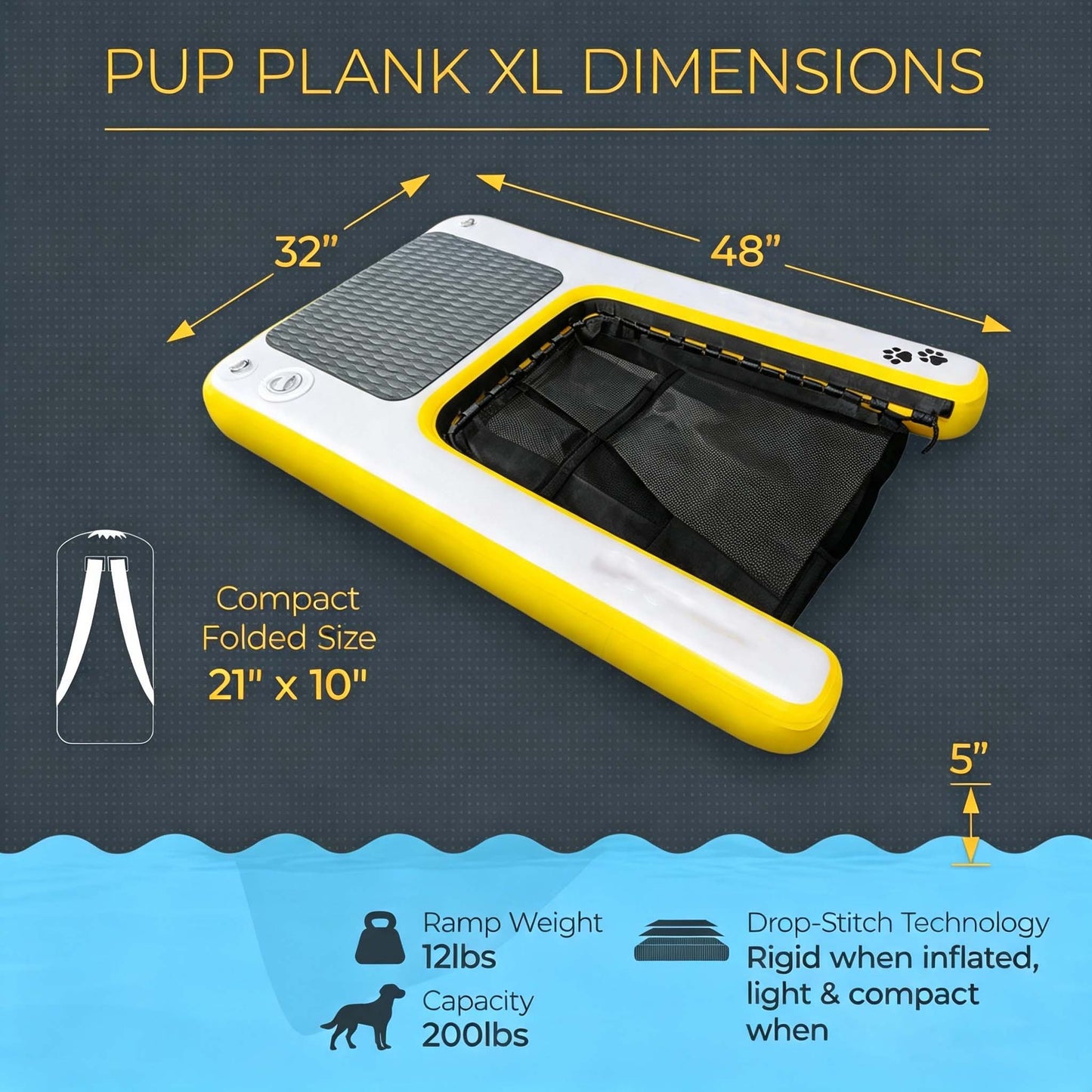 Inflatable Dog Water Access Ramp