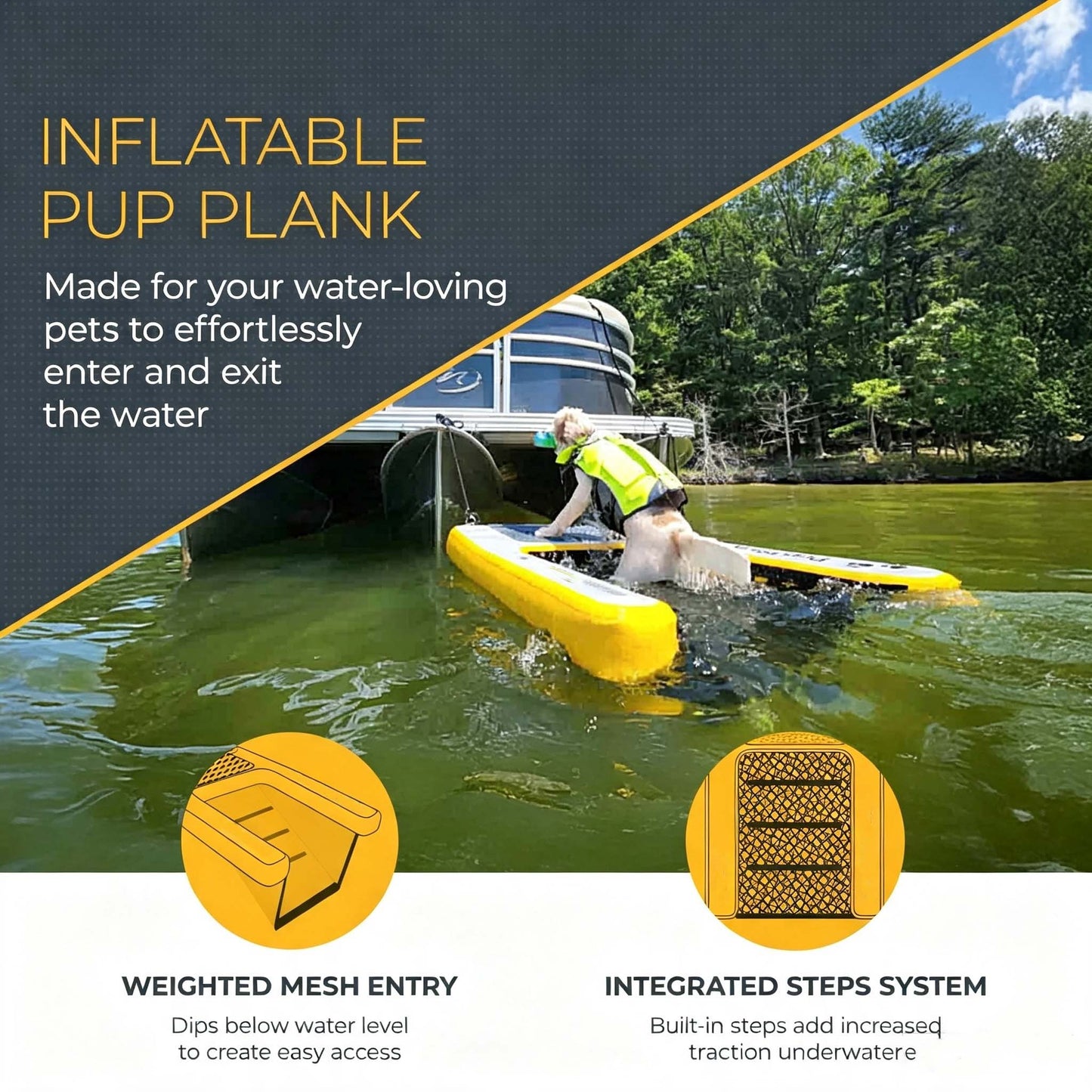 Inflatable Dog Water Access Ramp